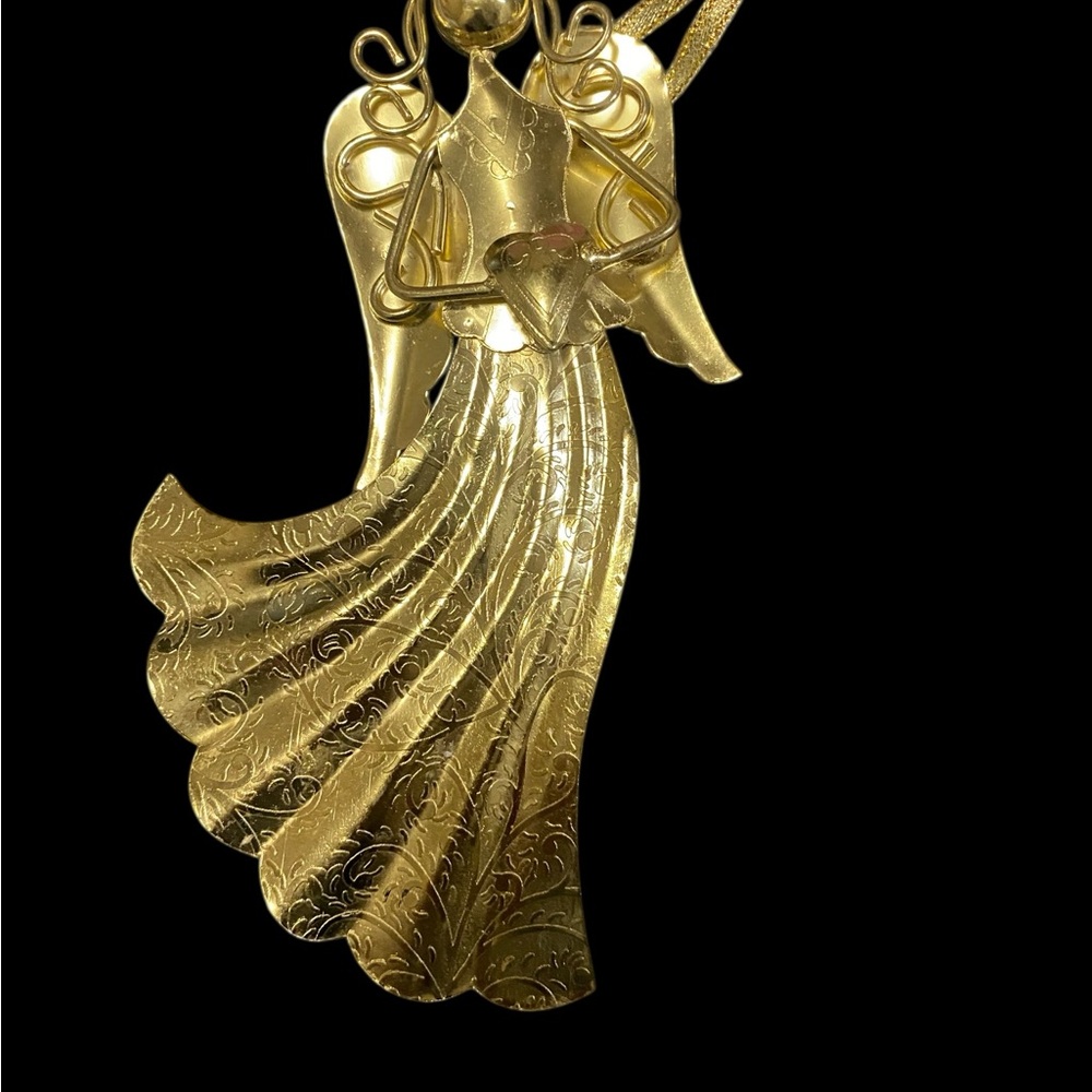 Gold Metal ANGEL Ornament-one Sided Ornament